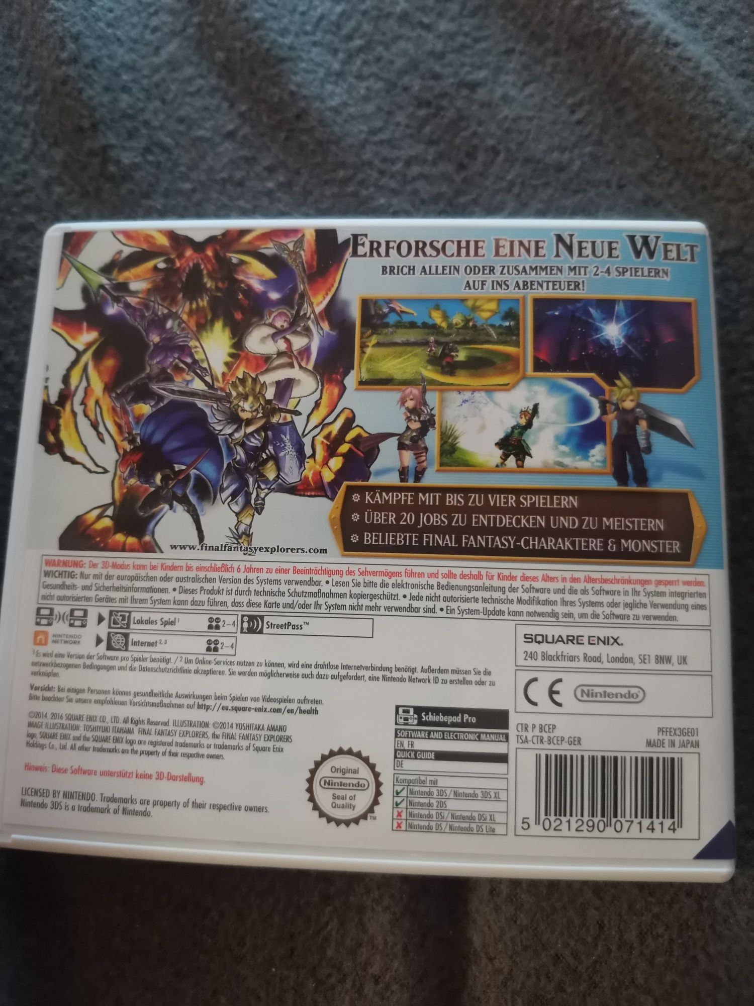 Final fantasy explorers Nintendo 3ds
