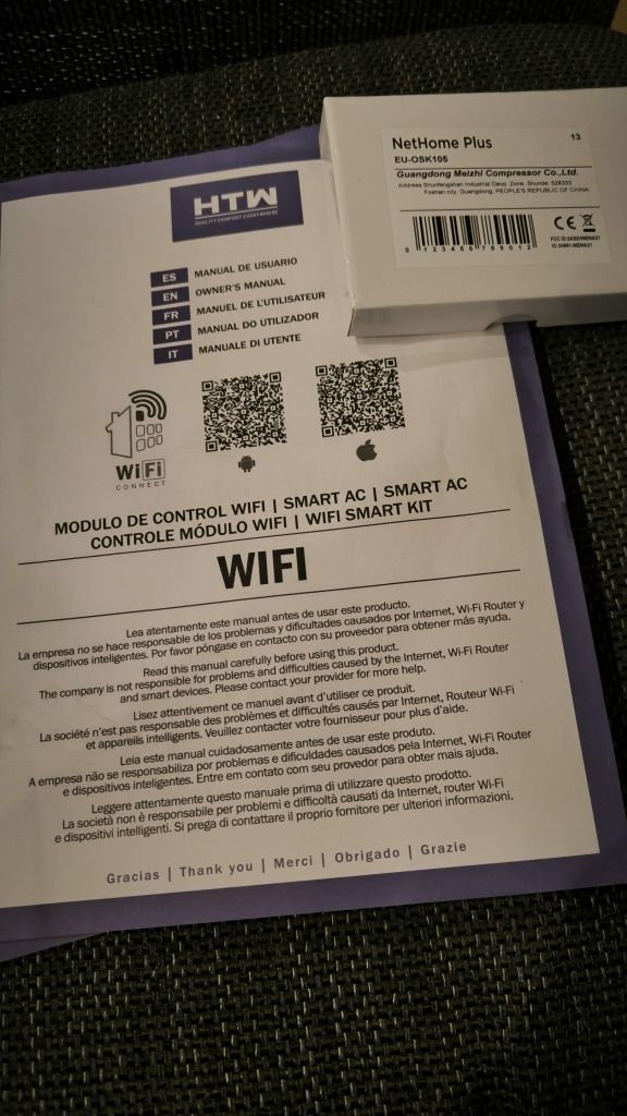 Módulo USB Wi-fi HTW para Ar Condicionado