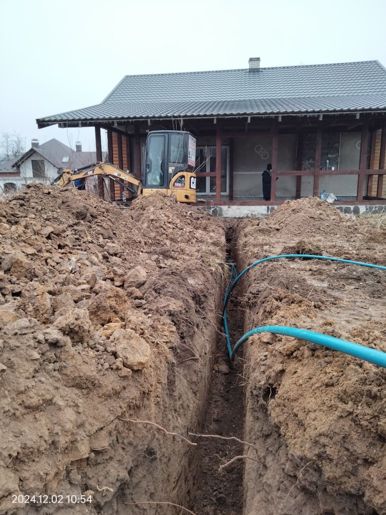 Каналізація, септики, підвід води