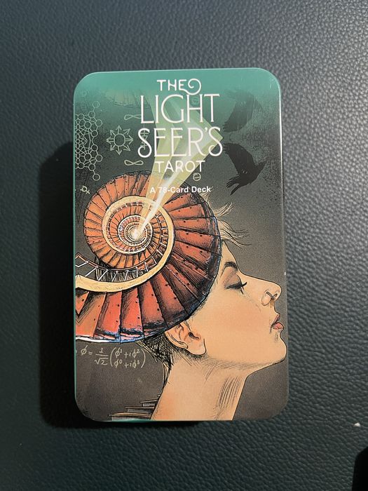 Таро Світлого провидця зелений зріз в металевій коробці