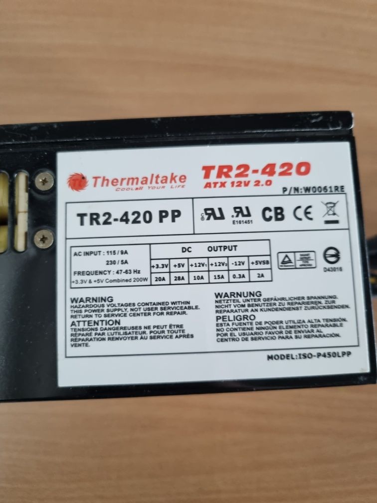 Блок живлення Thermaltake TR2-420w под ремонт