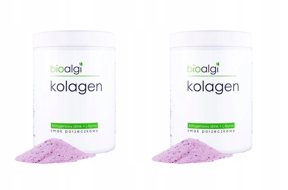 2X Bioalgi Kolagen Do Picia Smak Porzeczkowy 400G