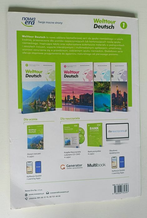 Welttour Deutsch 1 podręcznik do języka niemieckiego