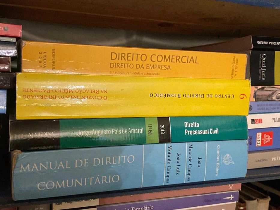 Livros de Direito, preço por livro 1 não e o preço