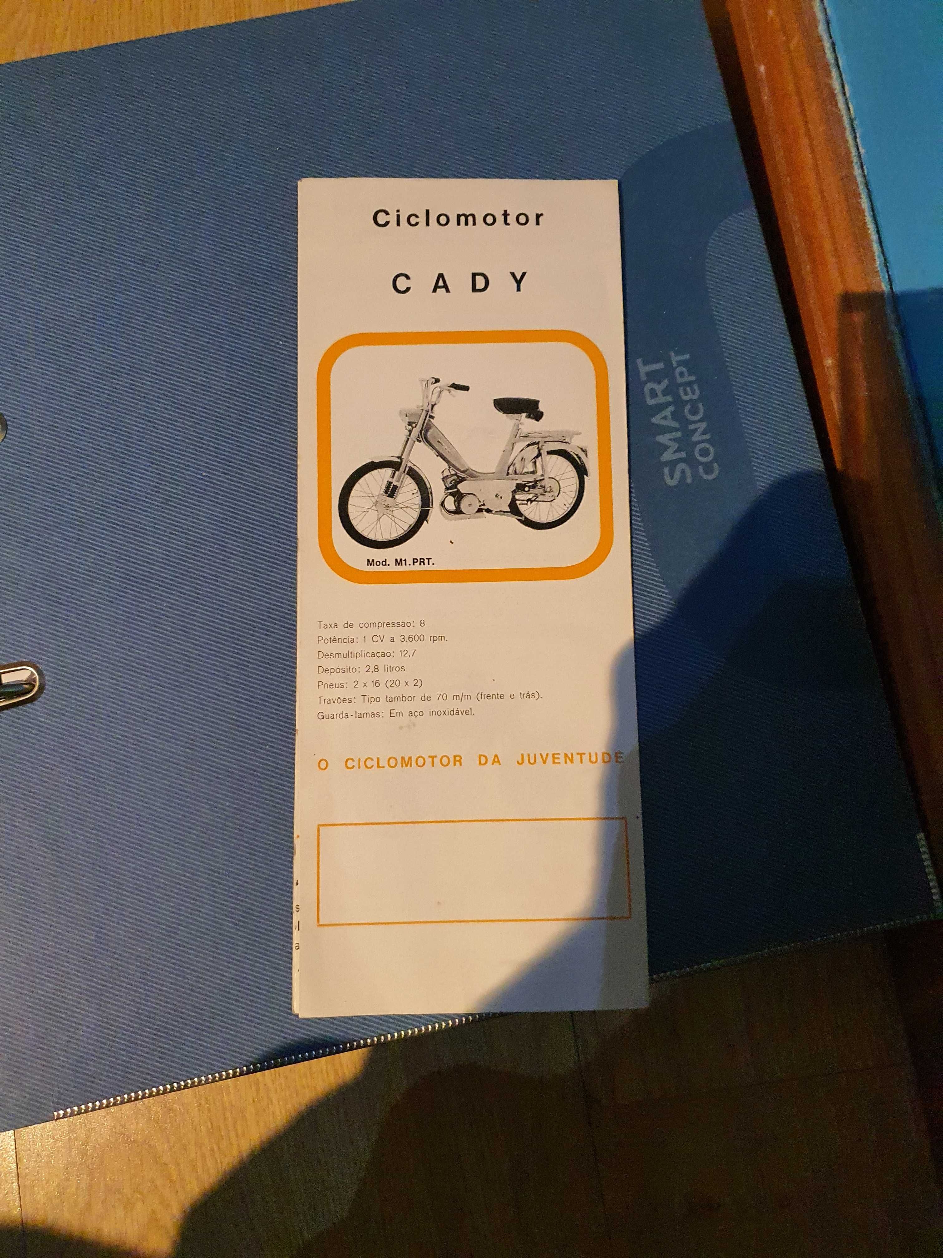 Brochura antiga - Mobylette motorizadas - Motobécane