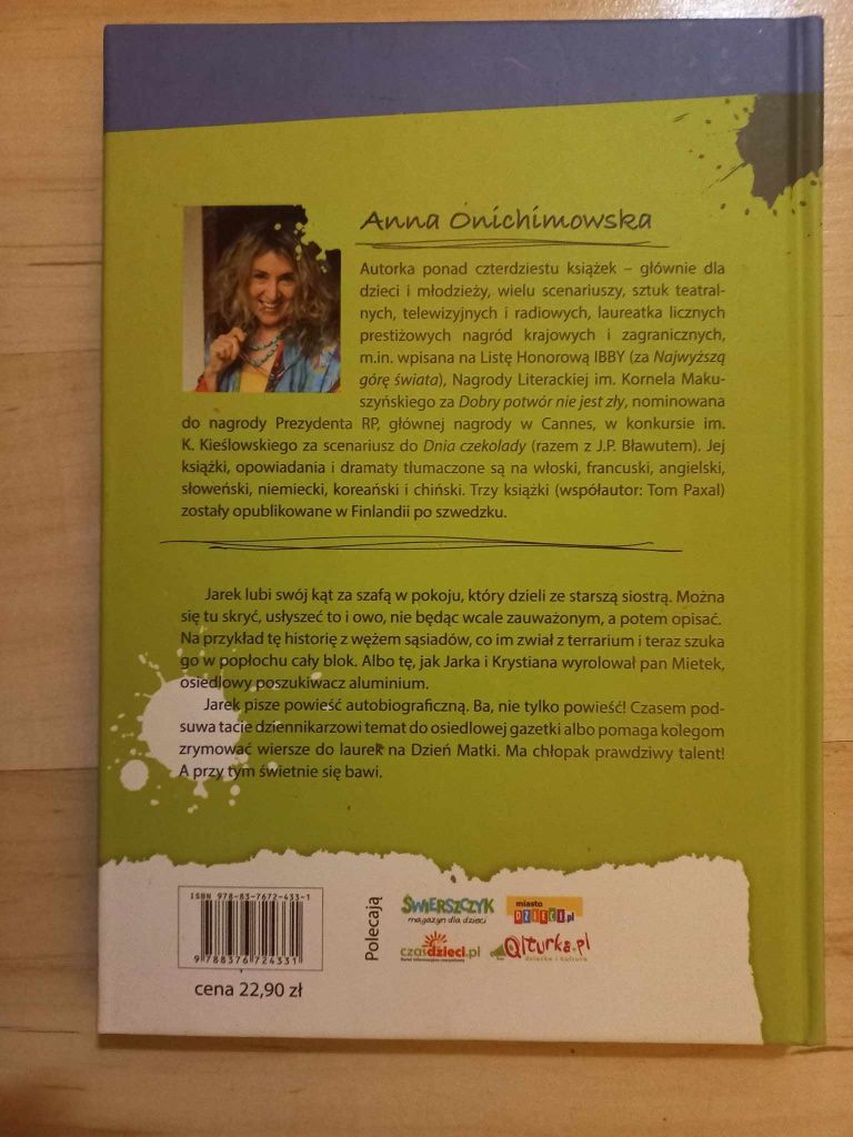 Za szafą Anna Onichimowska książka dla dzieci