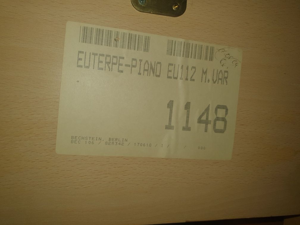 Pianino Euterpe ( Bechstein) z Silent System