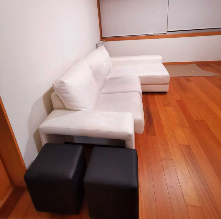 Sofá 3 lugares + chaise longue