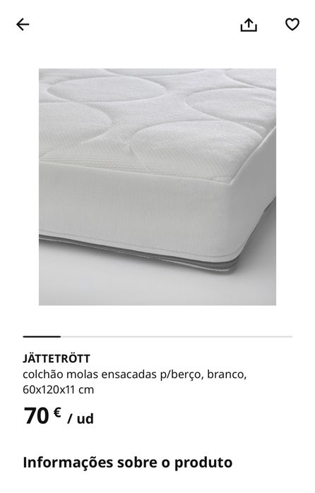 Berço e Colchao IKEA