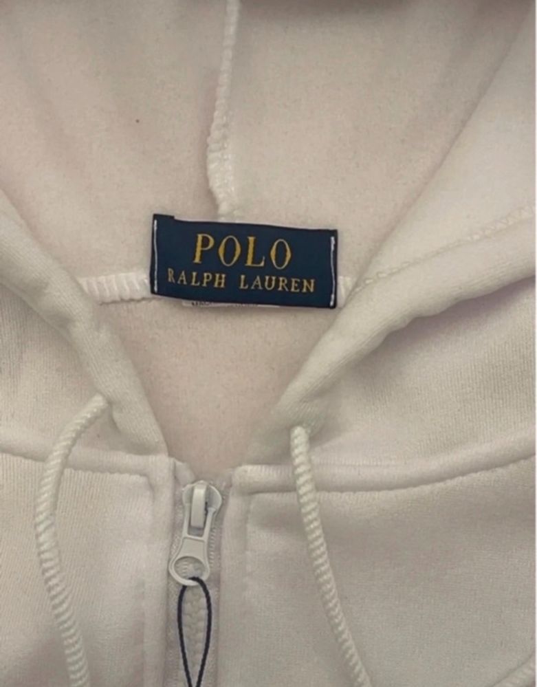 Hoodie com fecho Branco