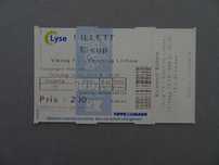 Bilhete futebol Viking Sporting 16 setembro 1999