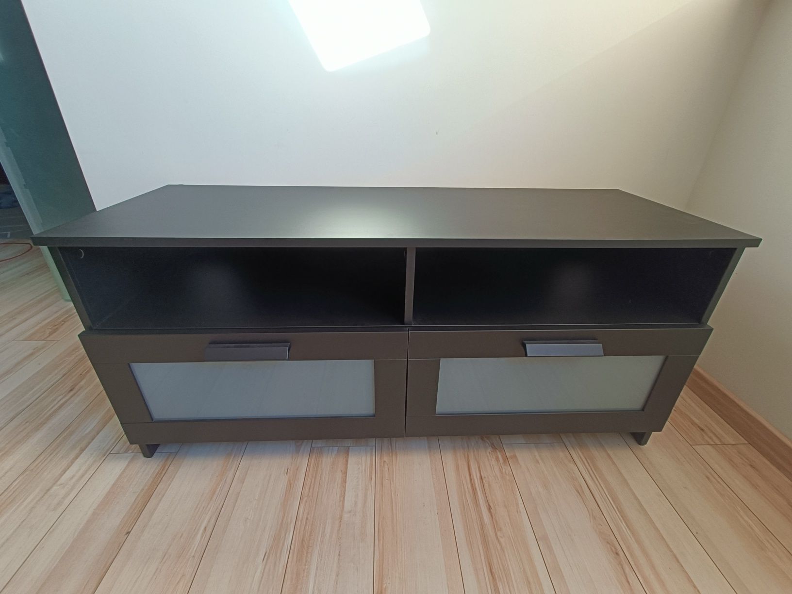 IKEA BRIMNES Szafka pod TV, CZARNA, 120x41x53 cm transp gratis