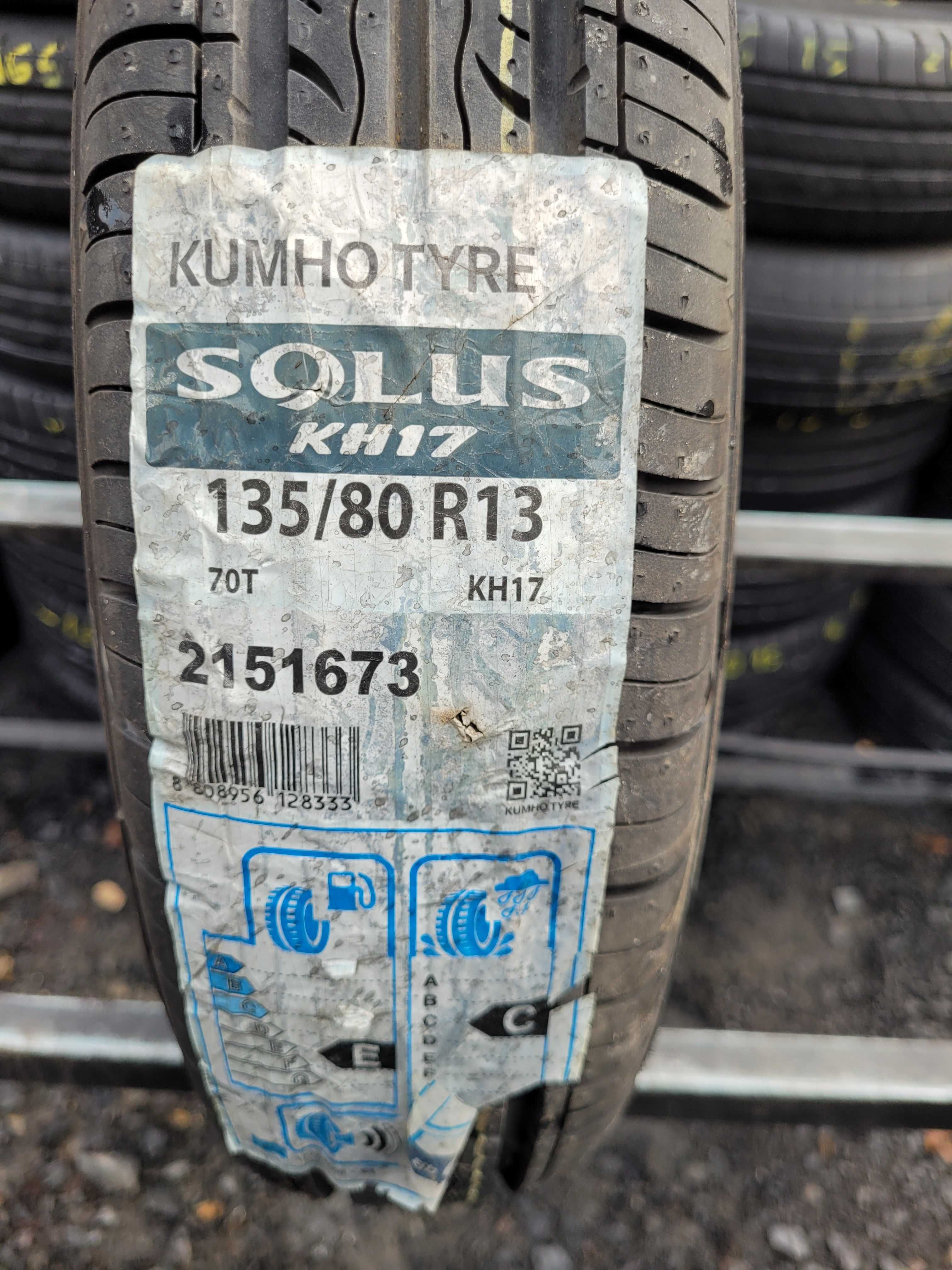 WYSYŁKA Opona Pojedyncza 135 80 R13 Kumho Solus KH17