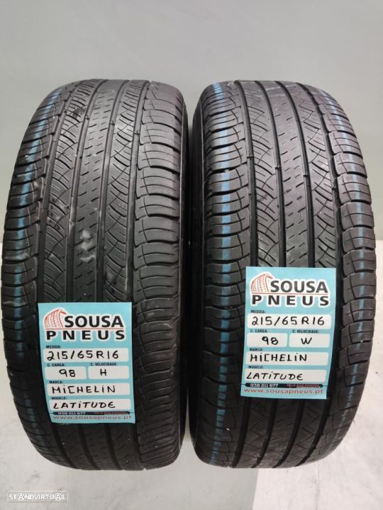 2 pneus semi novos 215-65r16 michelin - oferta dos portes 90 EUROS