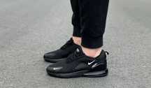 Czarne sneakersy męskie Nike Air Max 270 modne lekkie buty 41-46