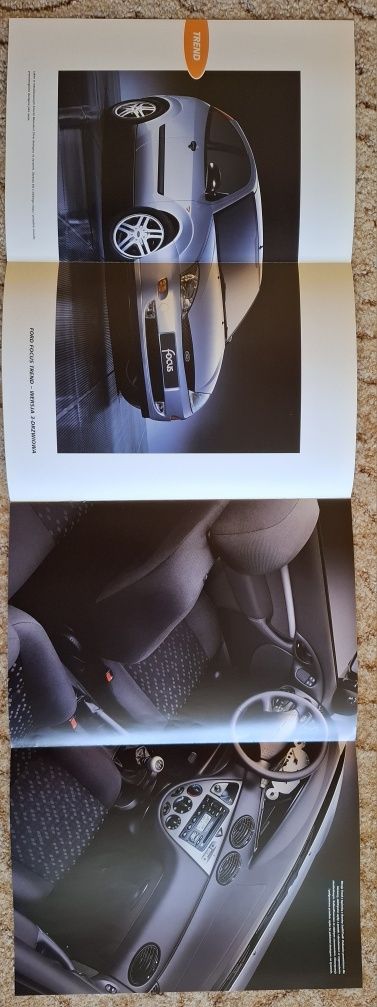 Prospekt Ford Focus Mk.I Wydanie 2001