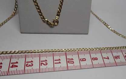 Złoty łańcuszek pancerka 50 cm. 2,65 mm.