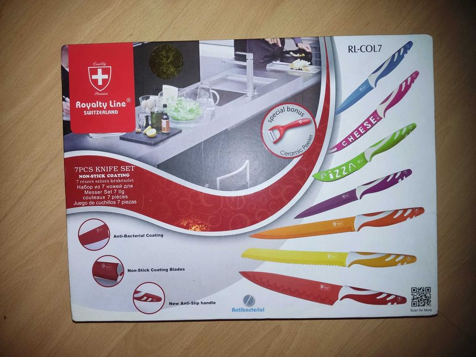 Conjunto de Facas Royalty Line RL-COL7 – 7 Peças, Novo na Caixa