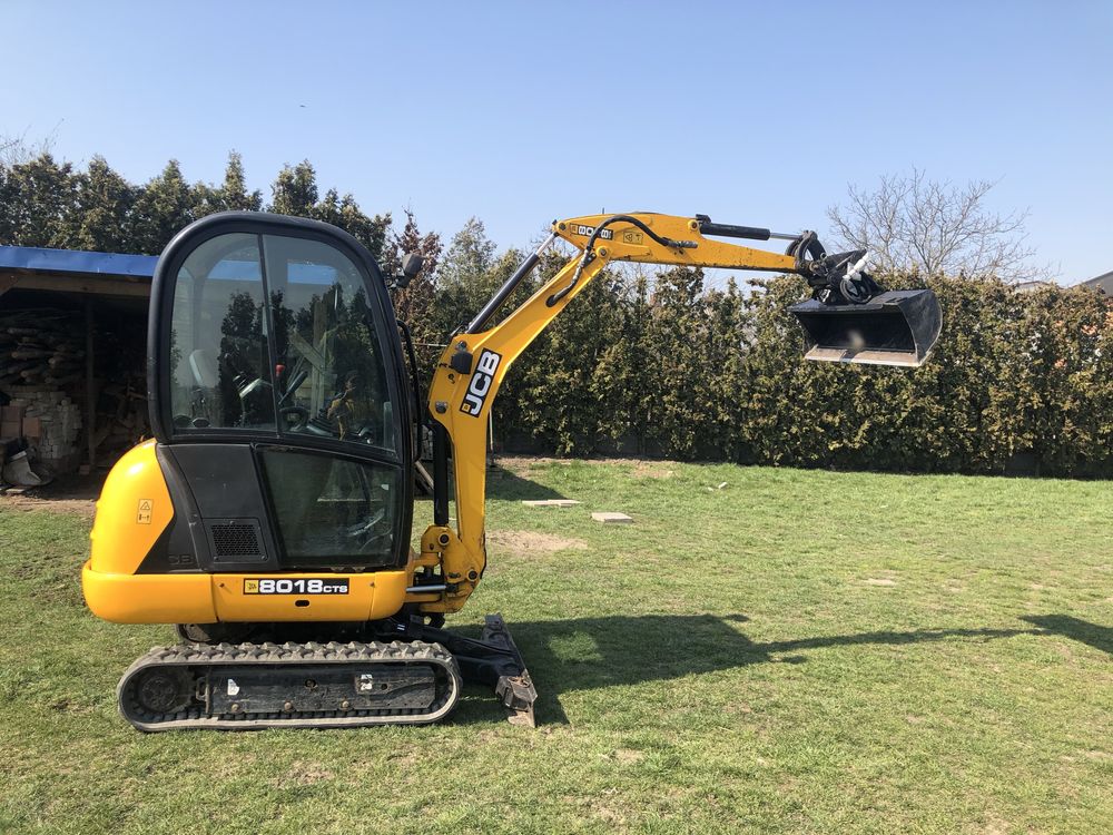 Wynajem Minikoparka Koparka JCB 8018 CTS