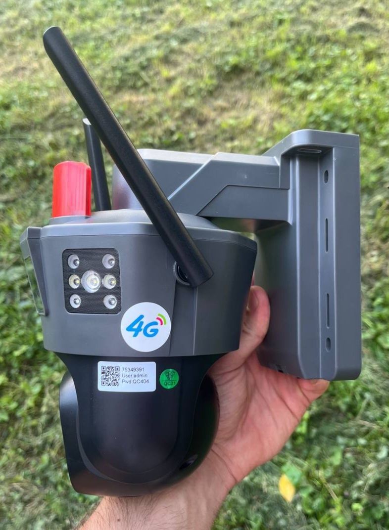Автономная IP 4G камера видеонаблюдения уличная с солнечной панелью