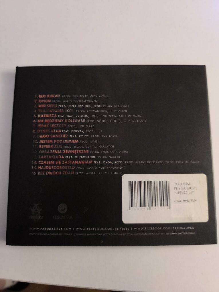Płyta CD Eripe - Opium rap hip hop muzyka