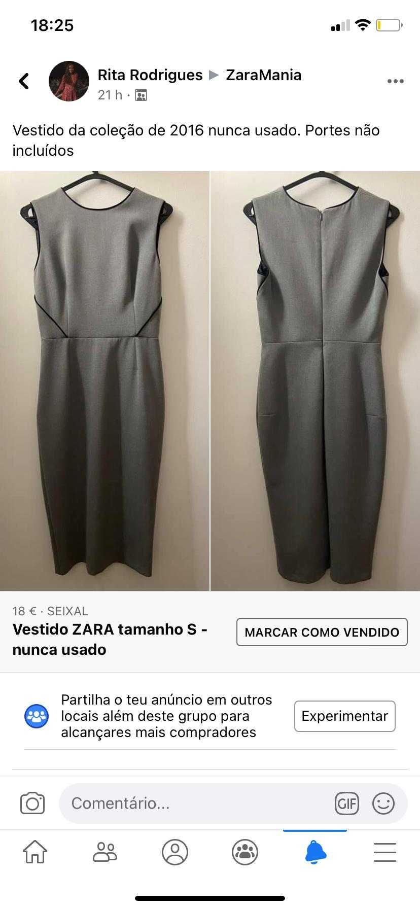 Vestido Zara - tamanho S