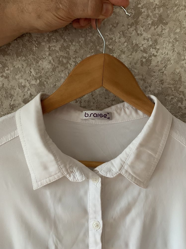 Женская белая блузка рубашка размер 48/50