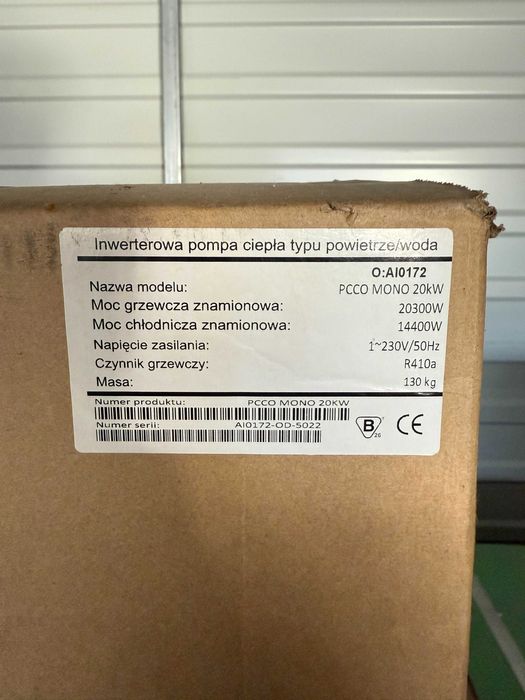 Pompa ciepła 20kW Hewalex PCCO MONO 20kW