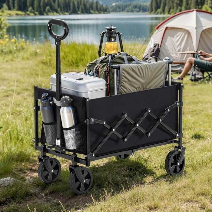 Składany wózek ręczny, wózek, kompaktowy, nośność do 150 kg 90 l