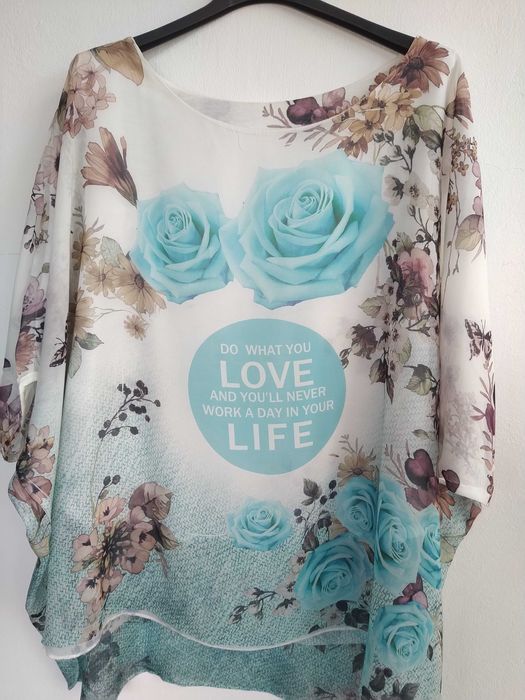 Blusa chiffon muito elegante - Tamanho único