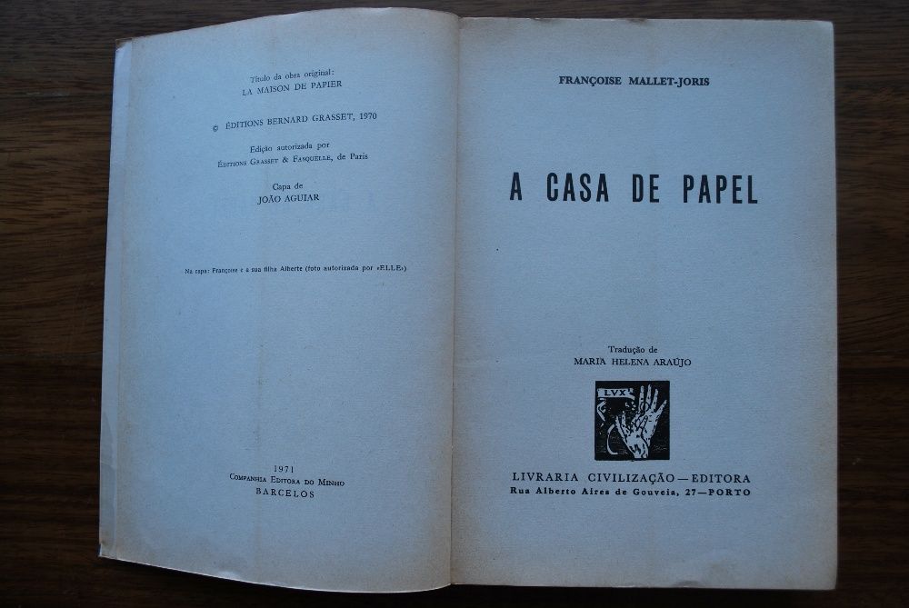 A Casa de Papel de Françoise Mallet-Joris