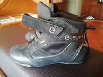 Botas motard em couro