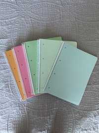 Cinco Cadernos Argolas (linhas)