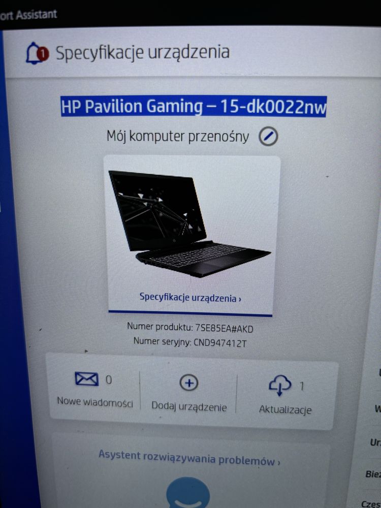 HP Gaming Pavilion 15-dk0022nw