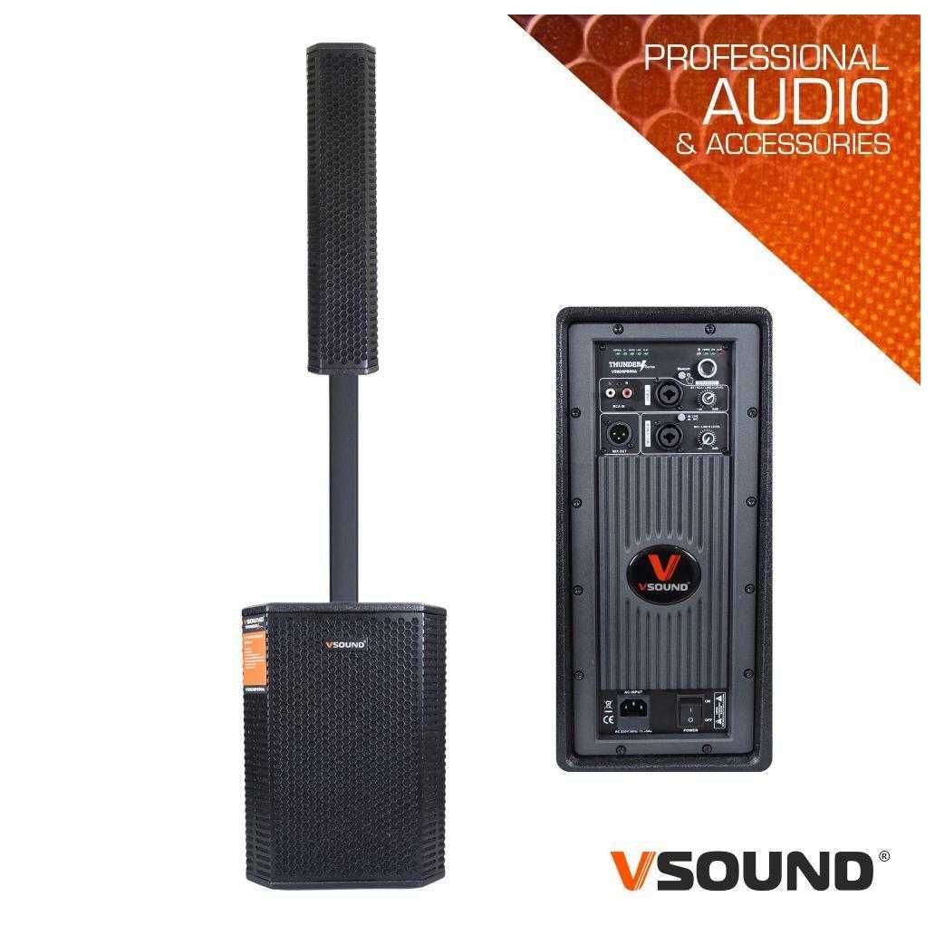 Sistema de Som Amplificado Thunder Pro 2.2 1600W DSP VSOUND Pro