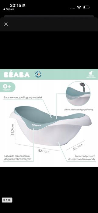 Wanienka ze stojakiem Beaba