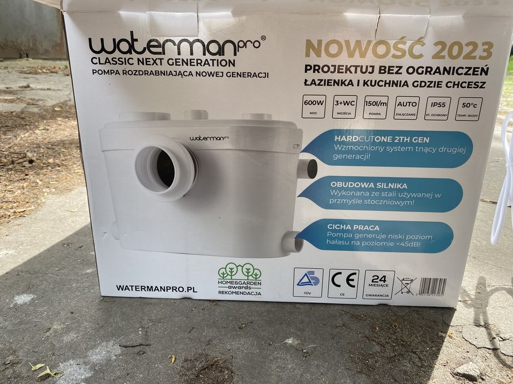Pompa WC WatermanPro młynek rozdrabniacz