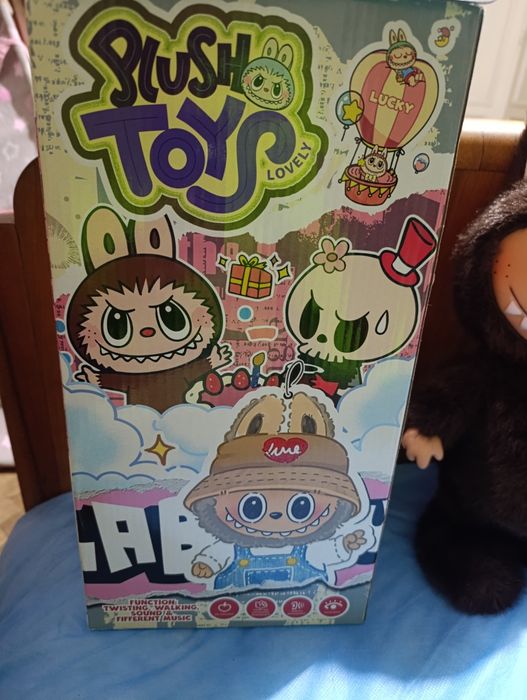 Новий музичний лабубу дитяча іграшка велика танцююча