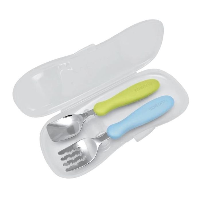 Sztućce z etui kiwi/sky edisonMAMA oprawa: pudełko