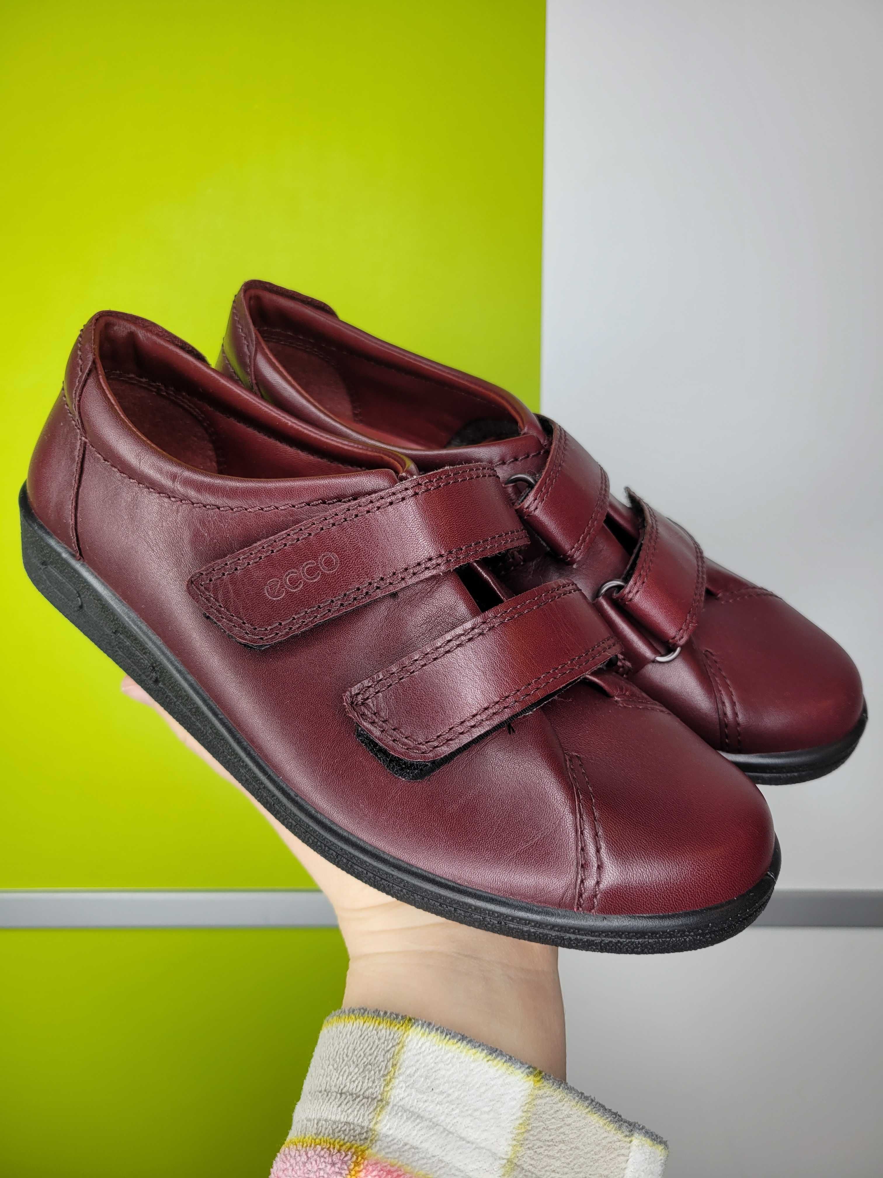 Нові черевики напівчеревики шкіряні ботинки ecco 38 24.5 см