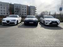Auto do ślubu na wesele Alfa Romeo Giulia, Lexus ES, Porsche Panamera