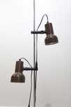 Duńska lampa stojąca brązowa vintage 1980