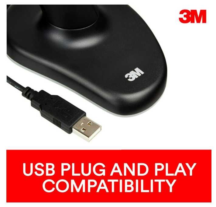 3M EM500GPS - rato ótico USB ergonómico, preto (15€)