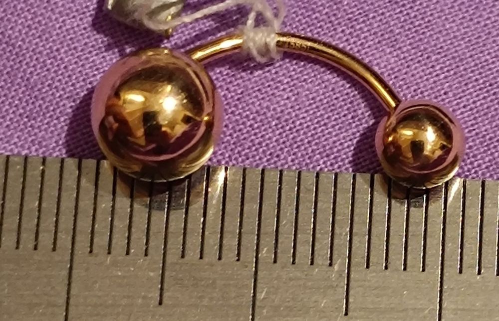 Пирсинг золото 585.