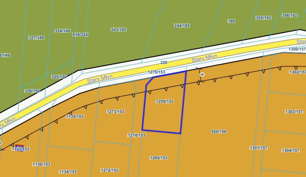 Działka budowlana | 800 m2 | Orzesze - Gardawice | Ul. Stary Młyn