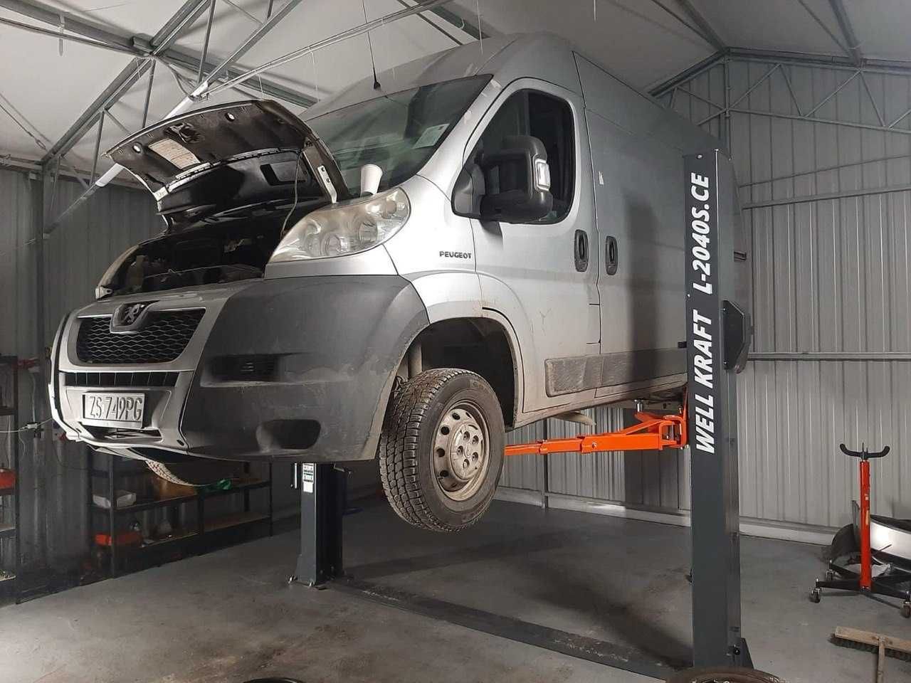 Podnośnik dwukolumnowy Półautomatyczny 4t Well Kraft L-2040S SE