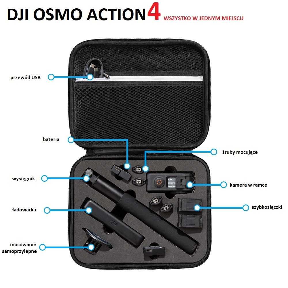 obudowa wodoodporna + organizer  DO DJI OSMO ACTION 4