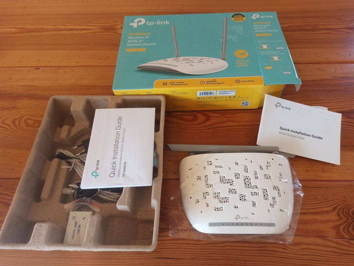 Oryginalny, nowy router Tp-link 300Mbps wireless  ADSL2+ TD-W89961N