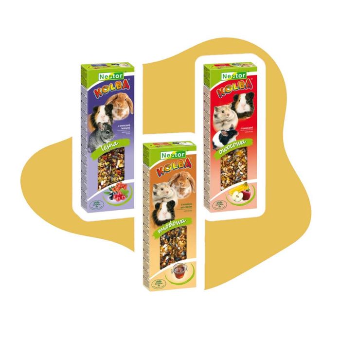 Nestor kolba Classic Mix smaków 3 szt 3x115g Zestaw kolb