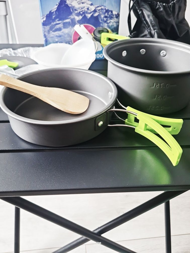 Zestaw na camping cooking set biwak naczynia do gotowania survival